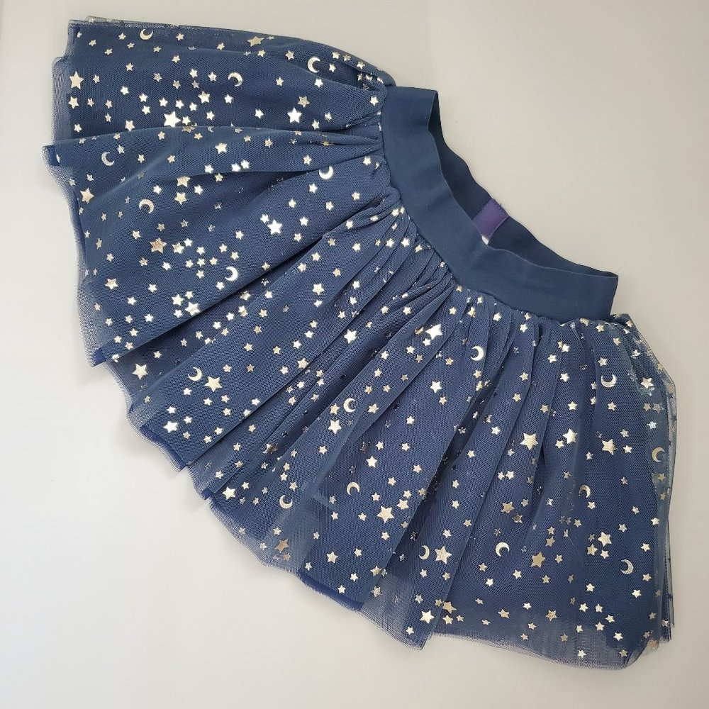 Huxbaby Navy Gold Star Tulle Skirt NWT 12-18M
